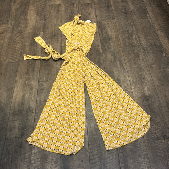 NWT Free People Sunflower Combo jumpsuit - Picture 4 of 4